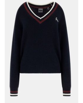 GU sweter V5BR01Z1152 A74A granatowy