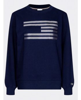 Tommy Hilfiger bluza Icon Relaxed C-Nk Sweatshirt granatowy XS Kolor granatowy Rozmiar1 XS