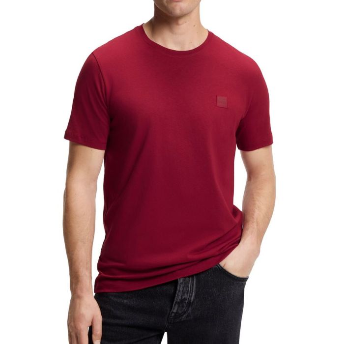 BO t-shirt 50508584 10242631 614 bordowy