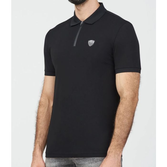 EA7 polo 8NPF13 PJRGZ 1200 czarny 