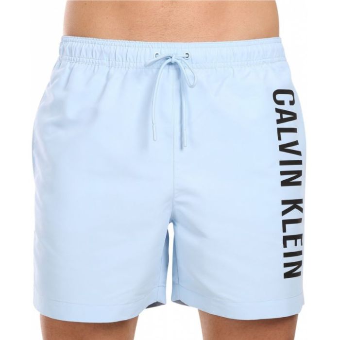 CK spodenki kąpielowe KM0KM01004 C7S błękitny 