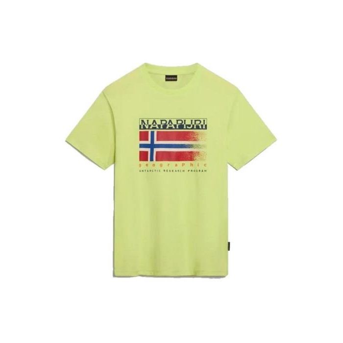 NAP t-shirt NP0A4HQRY1I1 limonkowy