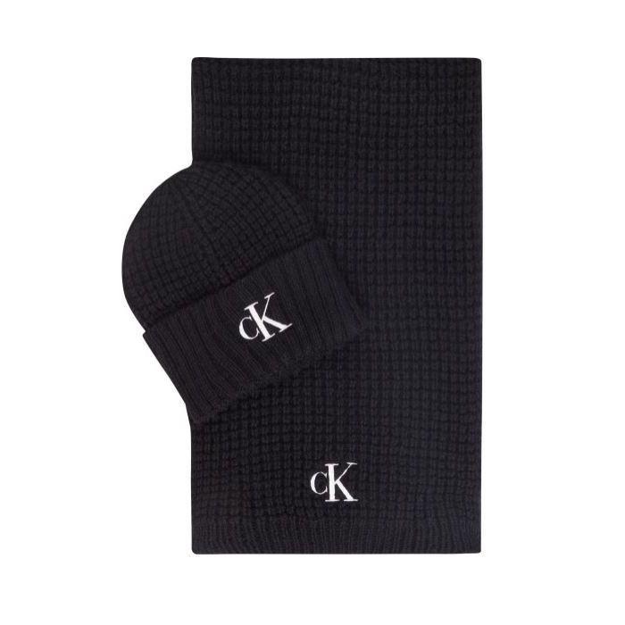 CK szalik + czapka K60K610149 BDS