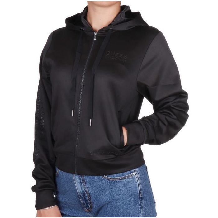 GU bluza W2BQ15KB7K2 JBLK czarny 