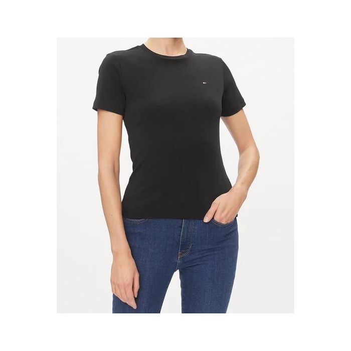 TH t-shirt WW0WW40587 BDS czarny 