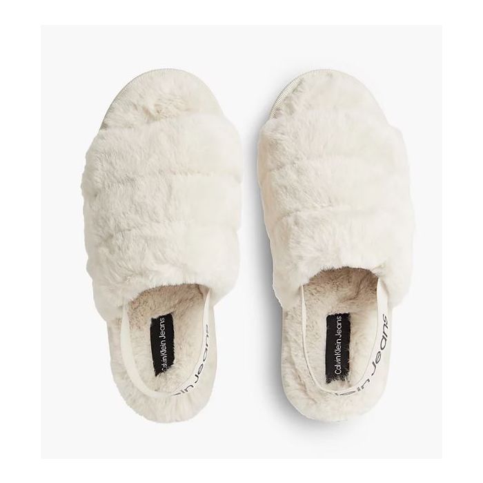 CKJ kapcie Home Slipper Fakefur Elastic beżowy